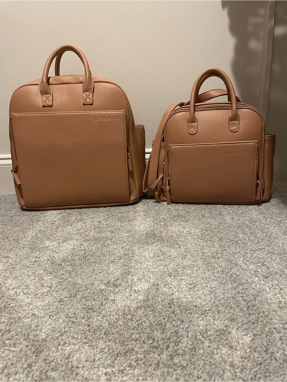 Ayla & co cafe Baby Diaper Bag Backpack - Chic Everyday Carry